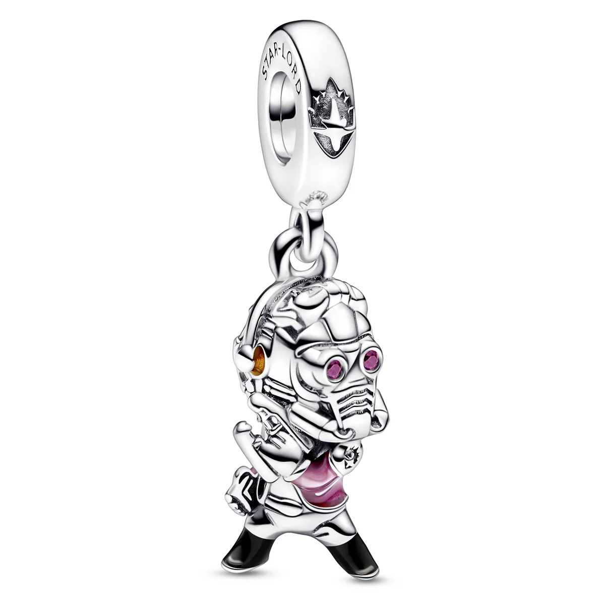 PANDORA PANDORA Marvel Guardians of the Galaxy Star-Lord Dangle Charm Silver Enamel — product photo