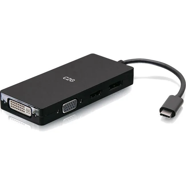 Cables To Go Cables To Go C2G54454 4K USB C Multiport Video Adapter HDMI DisplayPort DVI VGA 9.8 — product photo