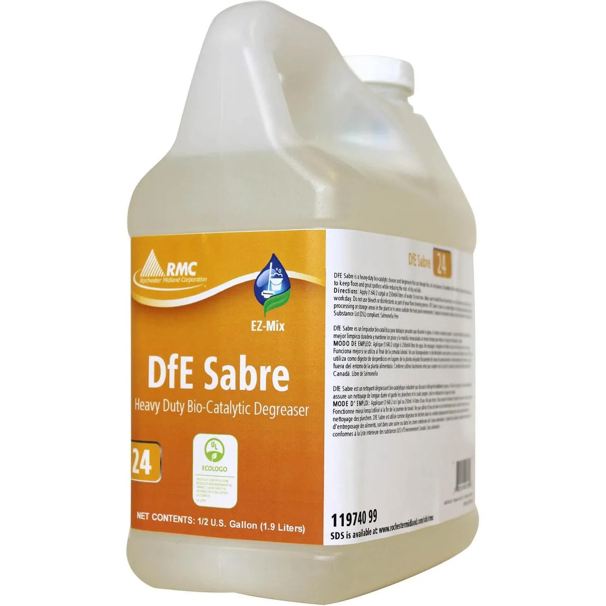 Rochester Midland Corporation Rochester Midland DFE Sabre Bio-Catalytic 1.9L White food — product photo