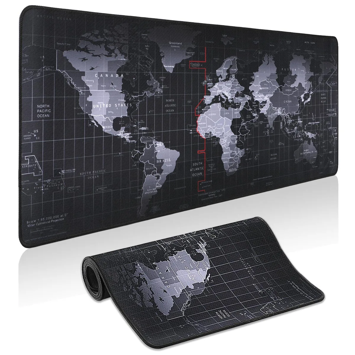  Yuhijoy ytanksbd-002 Black Map Mouse Pad 31.5" x 11.8 — product photo
