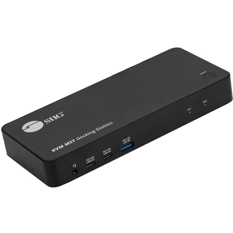 Sony Mobile Sony Mobile SIIG Dual Host USB-C KVM MST Docking Station — product photo