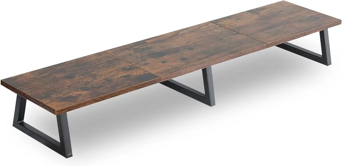 PISKEKAT PISKEKAT 42 inch Rustic Brown Monitor Riser 41.7x9.5x5.7 inch — product photo
