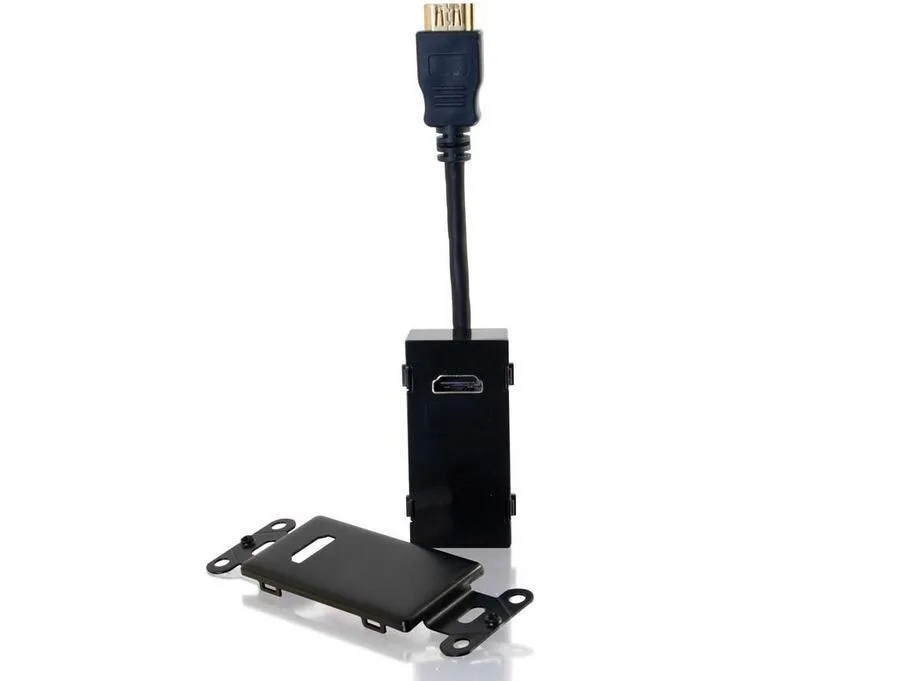 Cables To Go Cables To Go 41045 HDMI Pass-Through Wall Plate 0.5 ft Black — product photo
