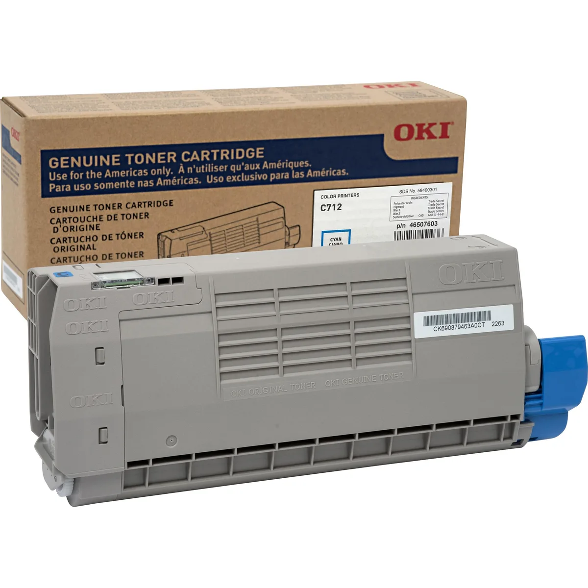 Oki Data Oki Data 46507603 Cyan toner cartridge 11500 pages — product photo