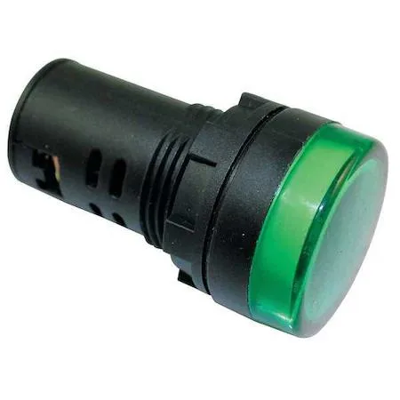 Dayton Dayton 22NZ04 22mm 120V Green Raised Indicator Light — product photo