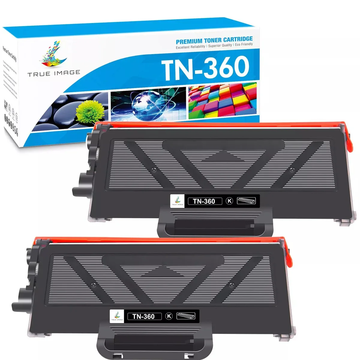 True Image True Image TN360 Black Toner Cartridge 2 Pack — product photo