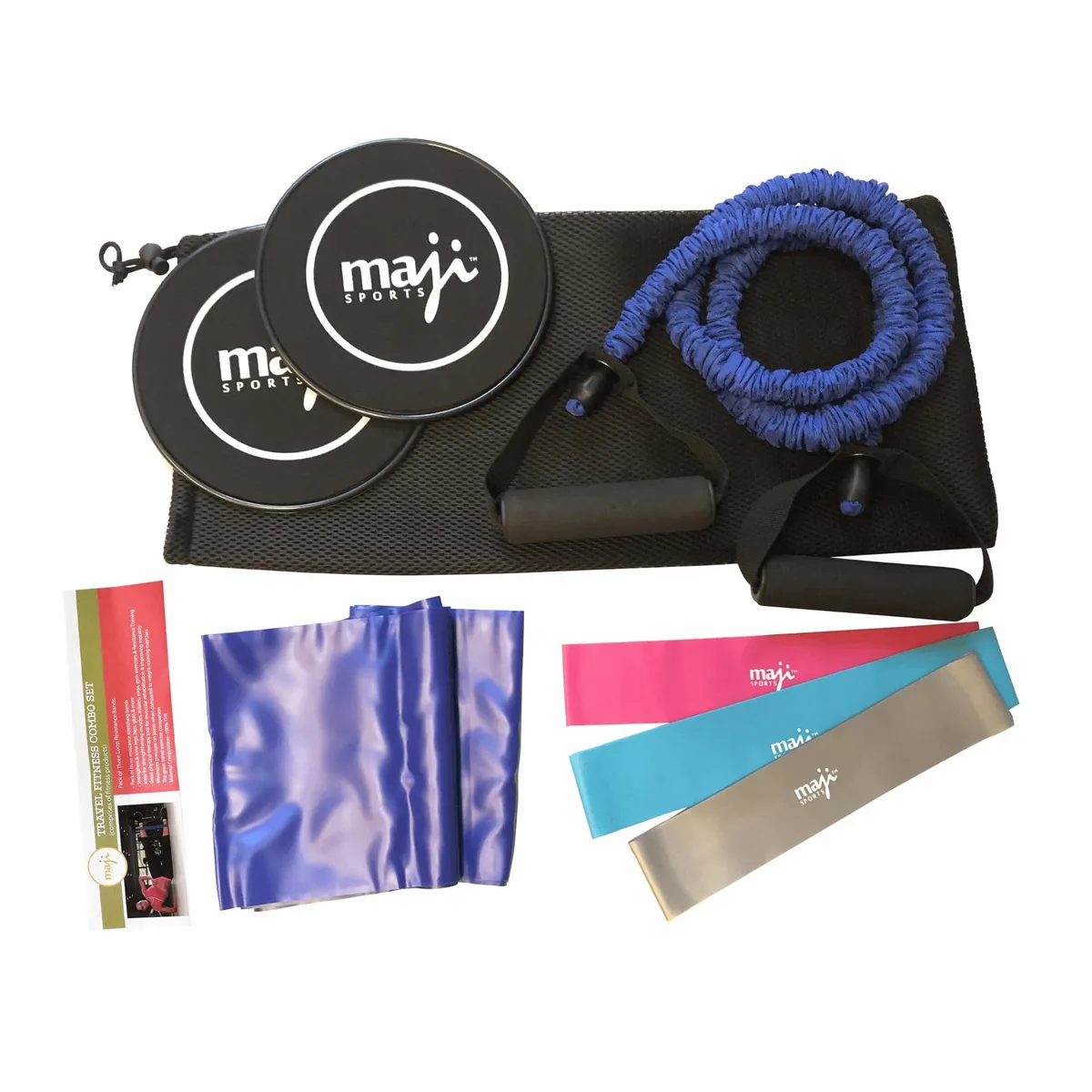 Maji Sports Maji Sports Resistance &amp; Core Fitness Training Bundle 3000MultiColor — product photo