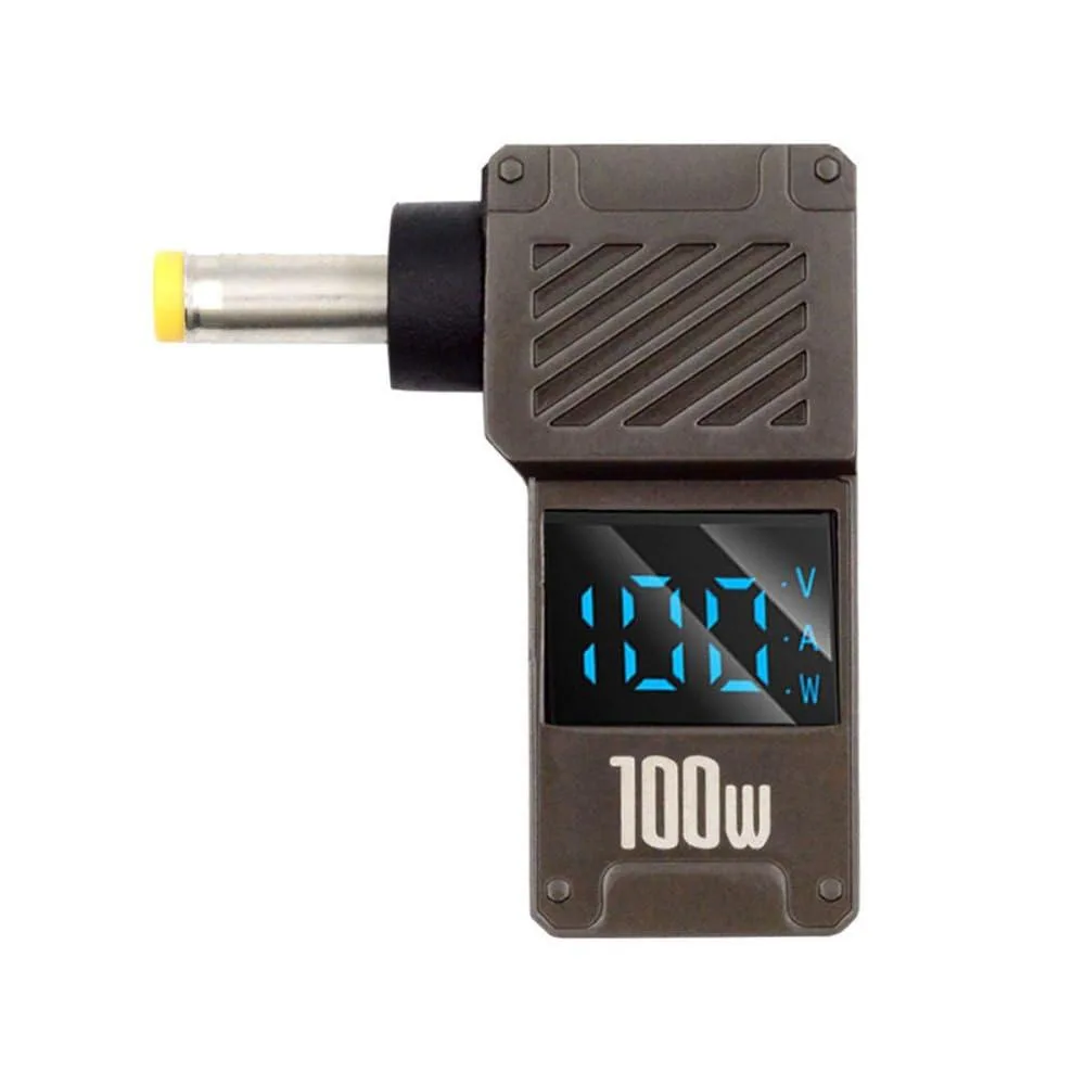 LORDWORLD LORDWORLD USB-C PD 65W to DC 4.8x1.7mm 90° Adapter 100W 20V 5A LED Display — product photo