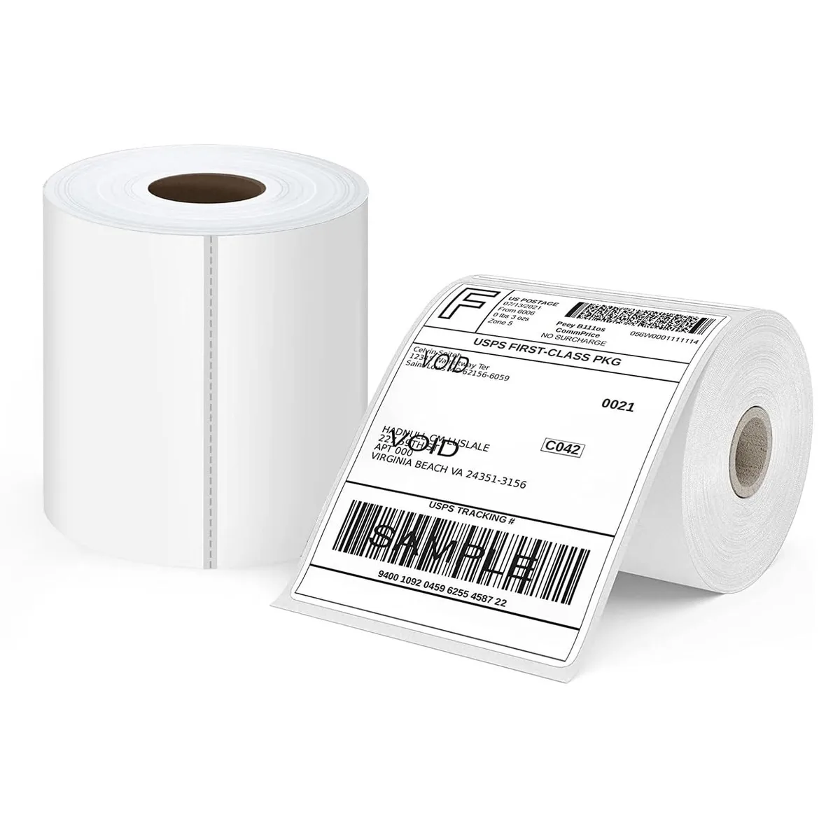 HP Thermal Labels 4x6 2 Roll 250 Stickers 500 Total White — product photo