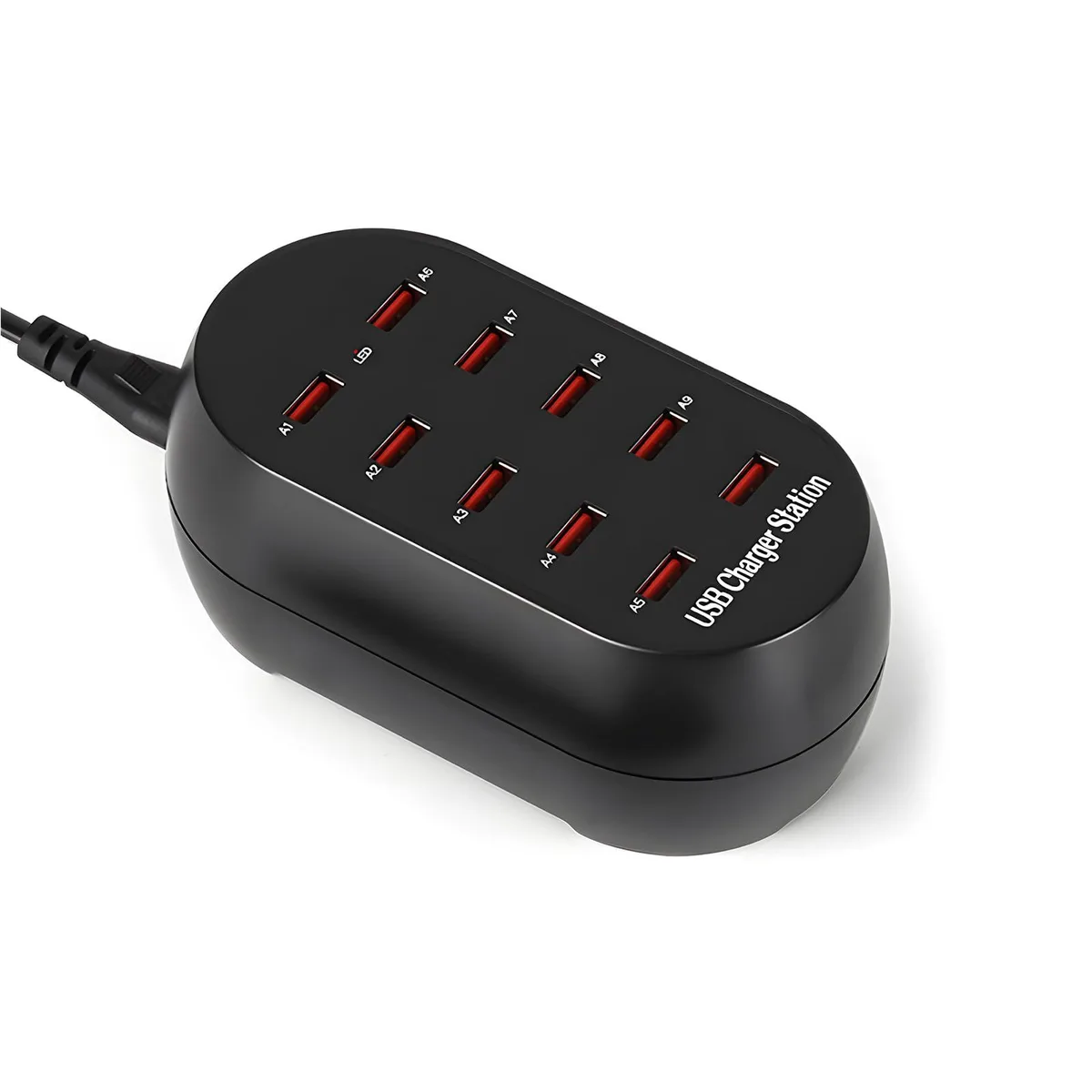 KEHIPI KEHIPI 810 10-Port USB Charger 50W Black — product photo