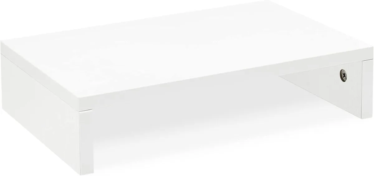 PISKEKAT PISKEKAT 14.2 inch White Monitor Stand Riser — product photo