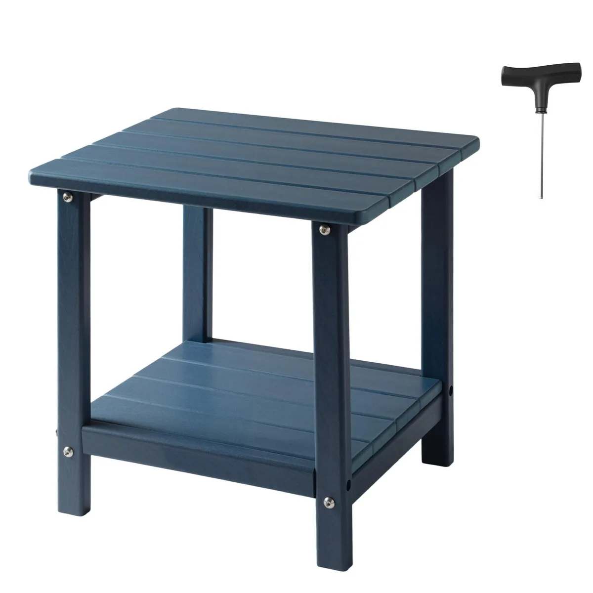 VEVOR VEVOR FZ002-1 Outdoor Side Table Blue 17.72x14.96x17.32in — product photo