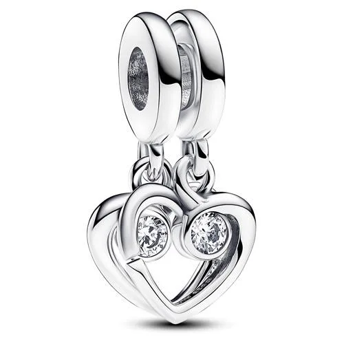 PANDORA PANDORA Forever & Always Splittable Dangle Charm Silver — product photo