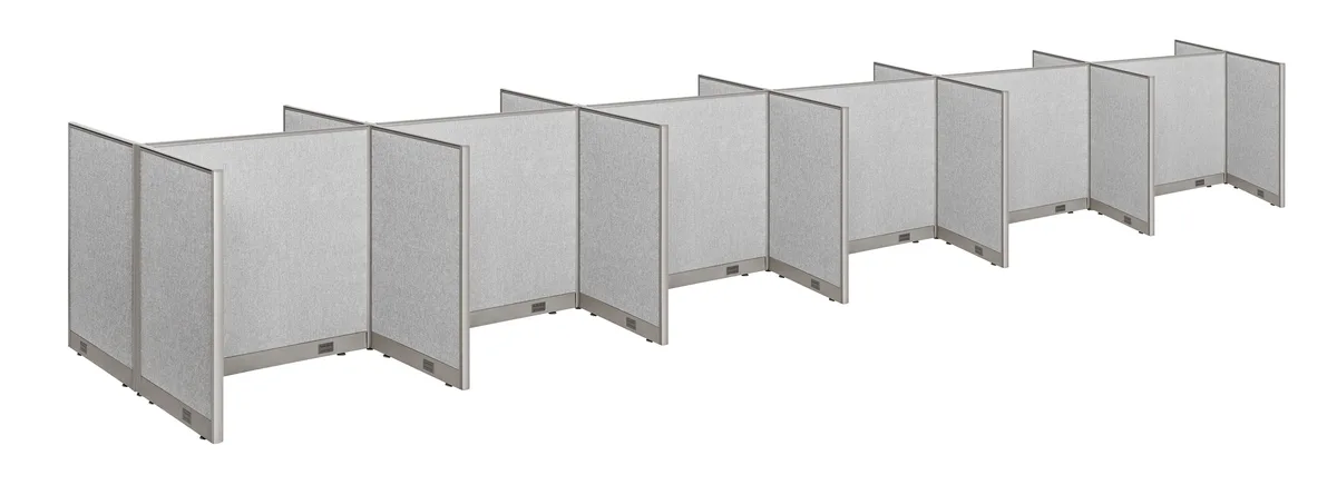 GOF GOF 12-Person Workstation Cubicles 60"D x 288"W x 48"H office furniture — product photo