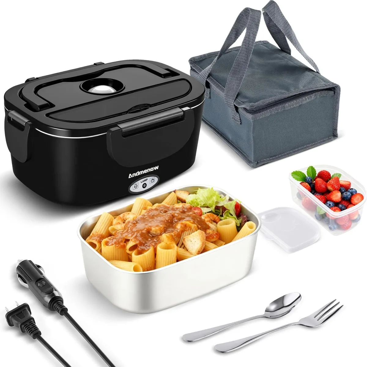 Brentwood MUG 5 L thermo pot 80W 12V 24V 110V 304 stainless steel .45 L fruit box — product photo