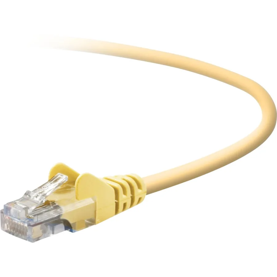 Belkin Belkin A3L791B25-YLW-S Cat 5E network ethernet cable 25 ft yellow — product photo