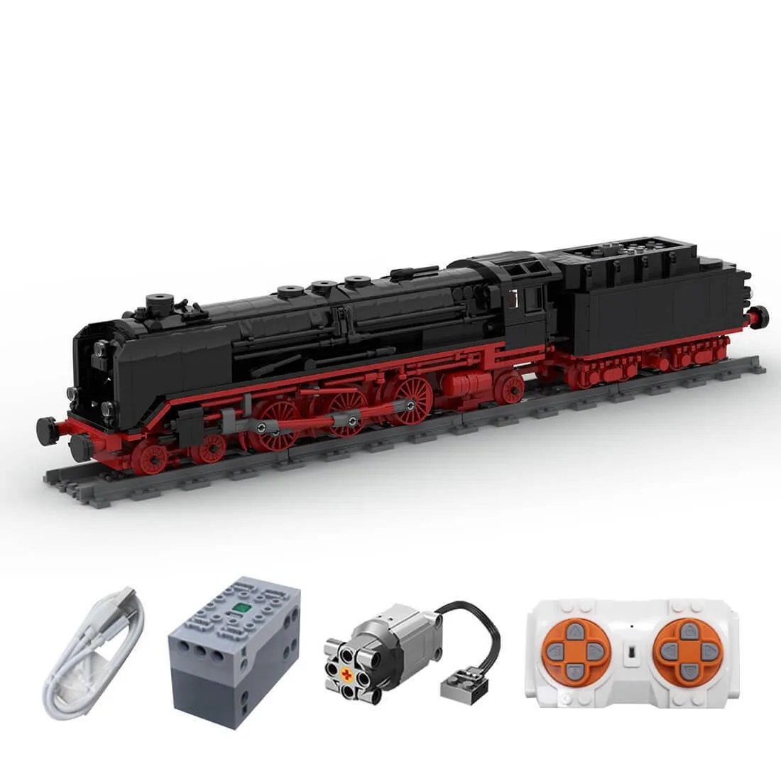 ZITIANYOUBUILD ZITIANYOUBUILD 1423 MOC-81348 DRG BR 01 Retro Express Locomotive educational building set — product photo