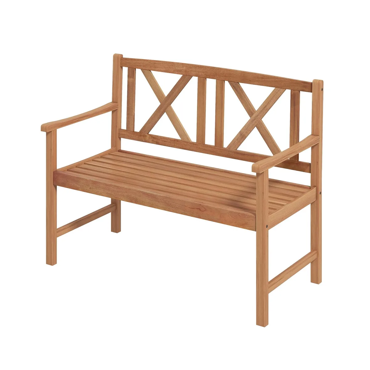 SlickBlue SlickBlue 2-Person Acacia Wood Bench Brown 47.5x22x34in — product photo