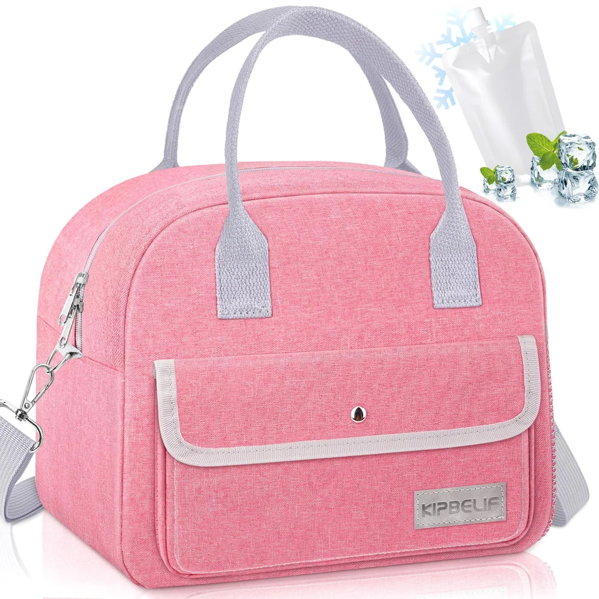 No Sew No Sew KBLB6 insulated lunch bag with ice pack — product photo