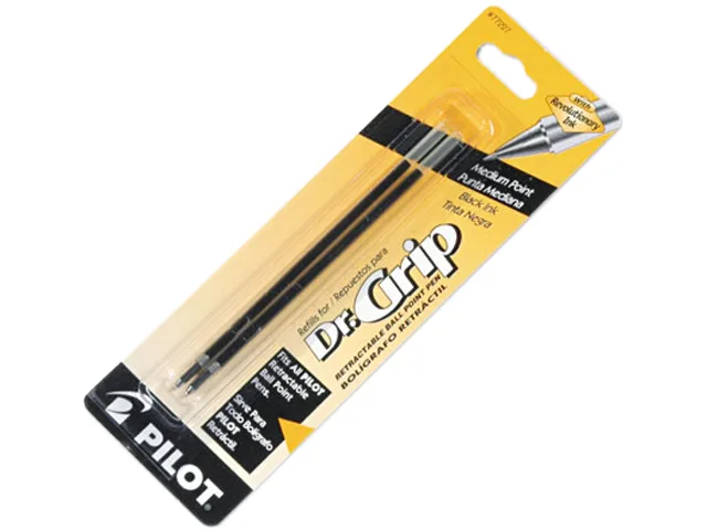 Pilot Pen Pilot Pen 77227 Refill Ballpoint Medium Black 2 Pack — product photo