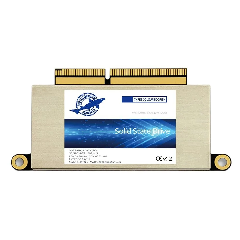 THREE COLOUR DOGFISH THREE COLOUR DOGFISH 1TB NVMe SSD for MacBook Pro A1708 (2016-2017) 2 in 1 accessory — product photo