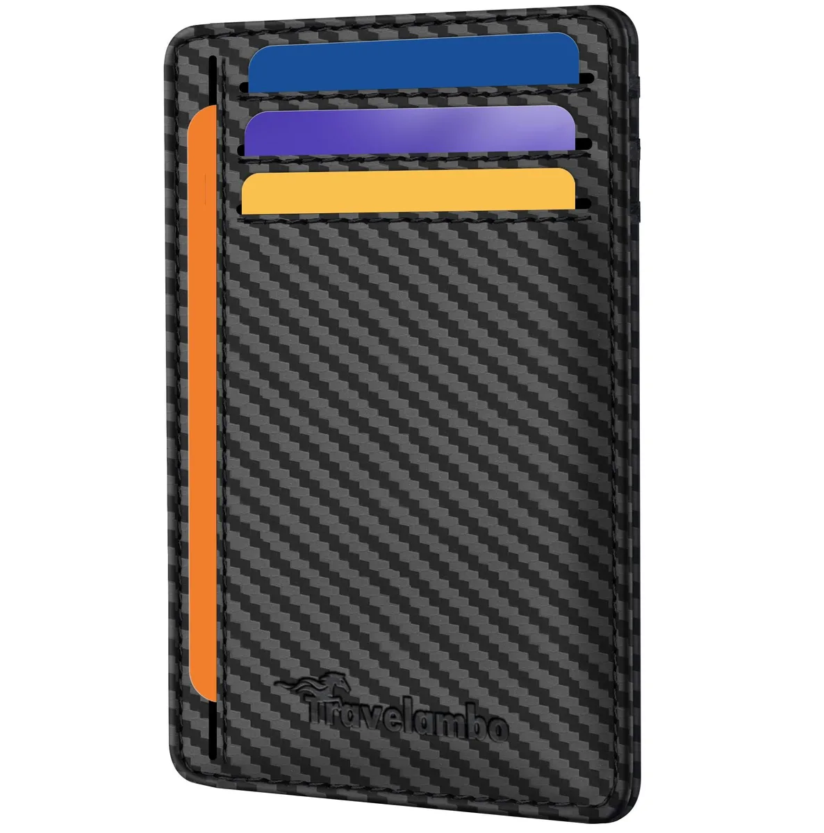  Travelambo Gt0824001 wallet RFID 3.3" x 4.1" x .12" Black — product photo