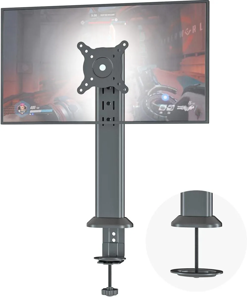 PISKEKAT PISKEKAT Monitor Desk Mount 13-34in 77lbs VESA 75x75 100x100 Black — product photo