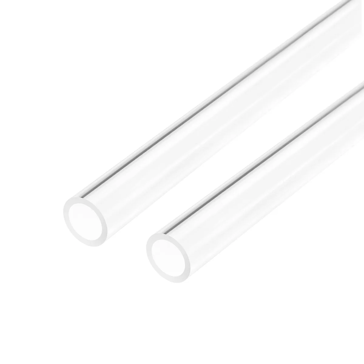 Unique-Bargains Unique-Bargains Clear Rigid Acrylic Pipe 11mm ID x 15mm OD x 500mm 2pcs — product photo