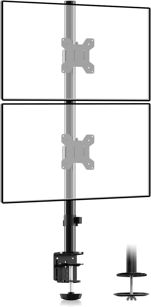 PISKEKAT PISKEKAT Dual Monitor Mount 27" 22lb 31.5" Pole MD6802 — product photo