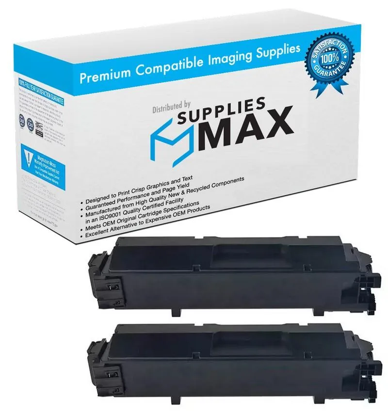 SuppliesMax SuppliesMax KYO1T02YJ0US0_2PK Black Toner Cartridge 2 Pack 7000 Pages — product photo