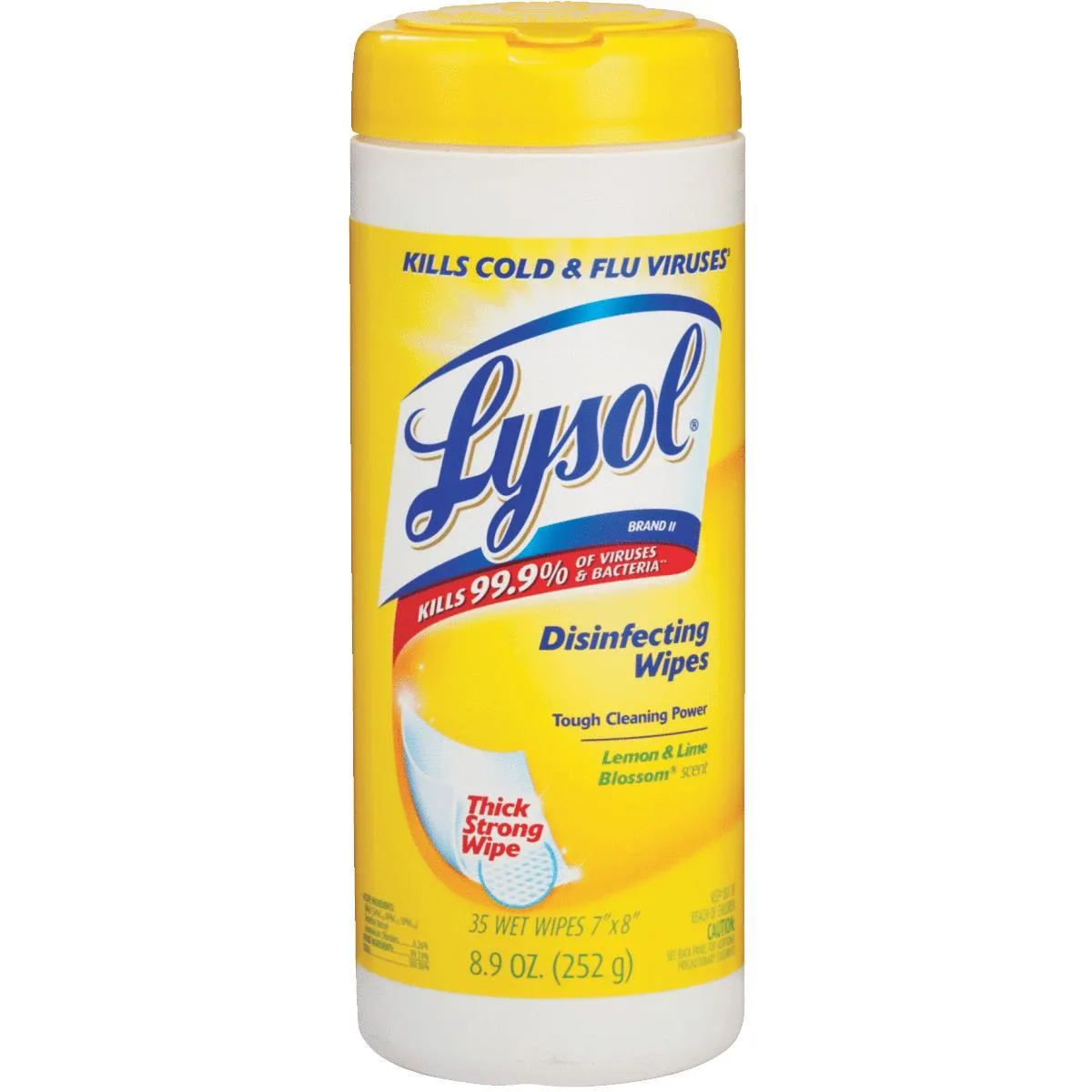 Reckitt Benckiser Reckitt Benckiser 81145CT LYSOL Disinfecting Wipes Lemon/Lime Blossom 35 Count 12 Pack cleaning — product photo
