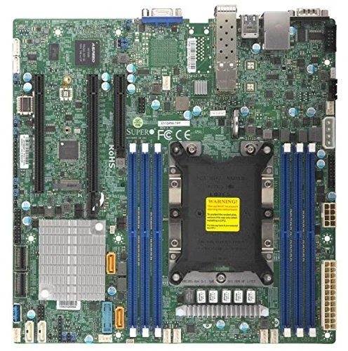 Supermicro Supermicro MBD-X11SPM-TPF-O Micro ATX server motherboard with dual 10Gbps LAN — product photo