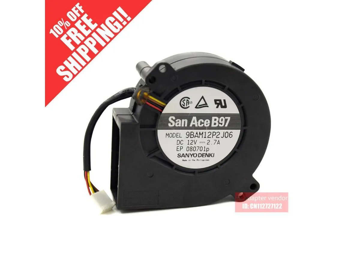 Fans Fans 9733 12V 2.7A HP server exhaust fan 9BAM12P2J06 — product photo