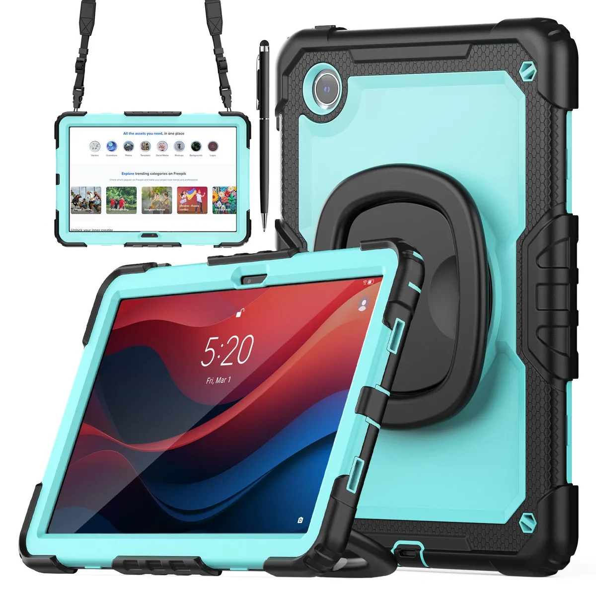 BONAEVER BONAEVER TB330FU laptop case for Lenovo Tab M11 11 inch 2024 Light Blue — product photo