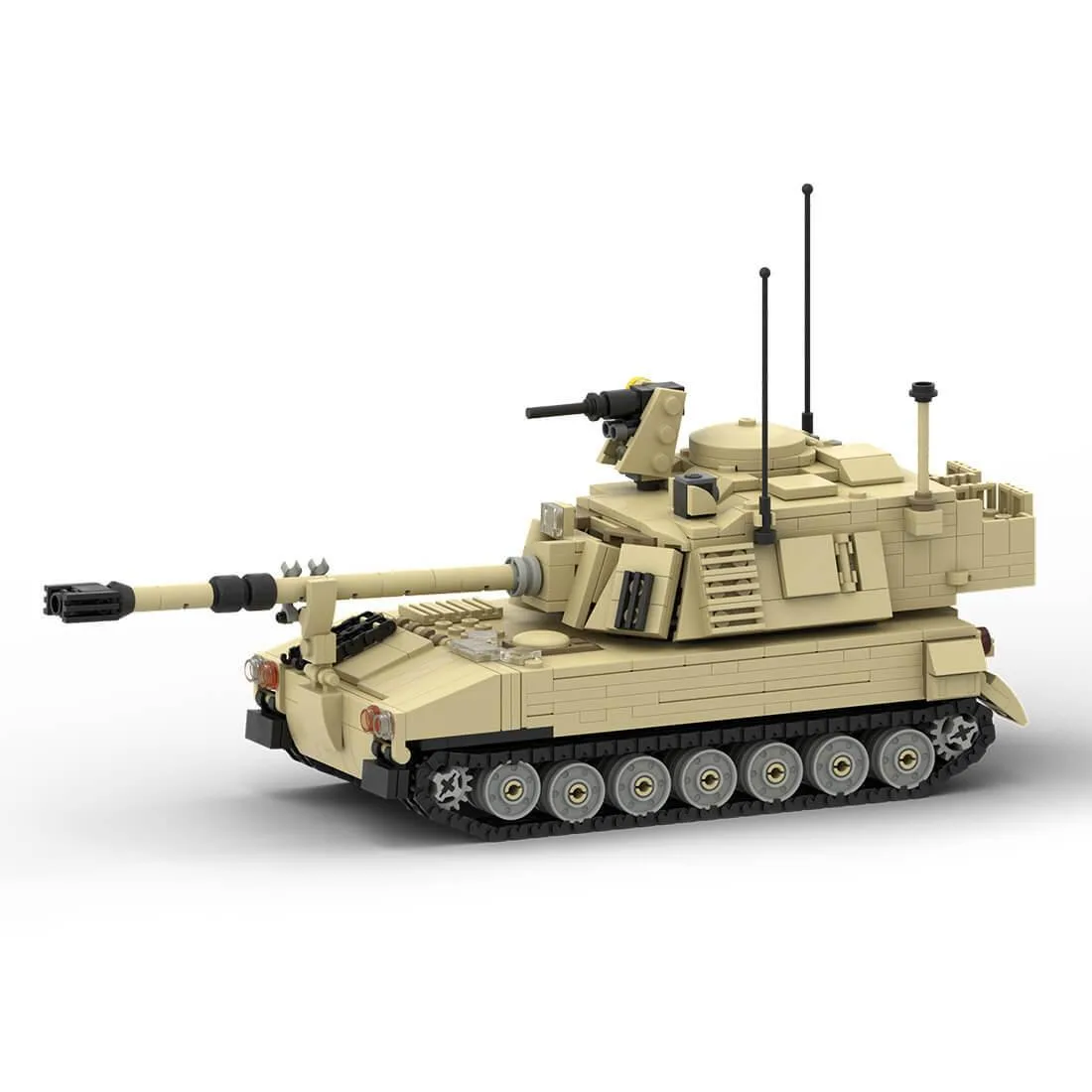 ZITIANYOUBUILD ZITIANYOUBUILD MOC-152147 M-109 PALADIN 155mm Howitzer 1079 Parts — product photo