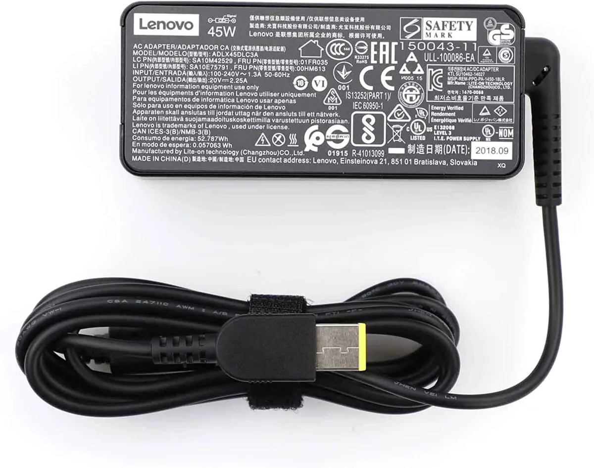 myVolts myVolts 45W 20V 2.25A Slim Tip AC Adapter ADLX45NCC3A for Lenovo ThinkPad — product photo