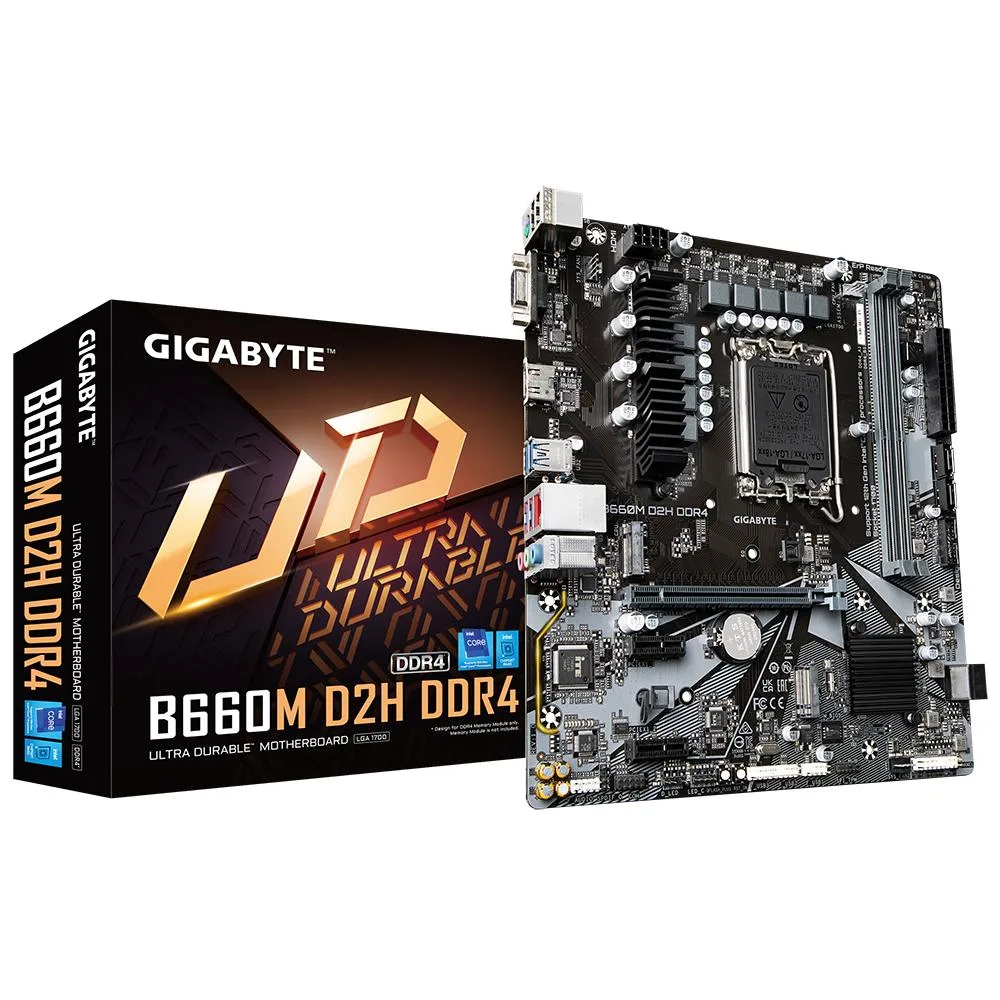 GIGABYTE GIGABYTE B660M D2H DDR4 Intel motherboard LGA1700 2.5GbE — product photo