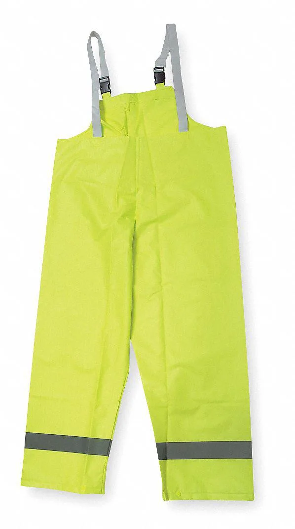 Condor Condor 4GE71 Hi-Visibility Rain Bib Overall 2XL Green/Yellow 31 in Inseam — product photo