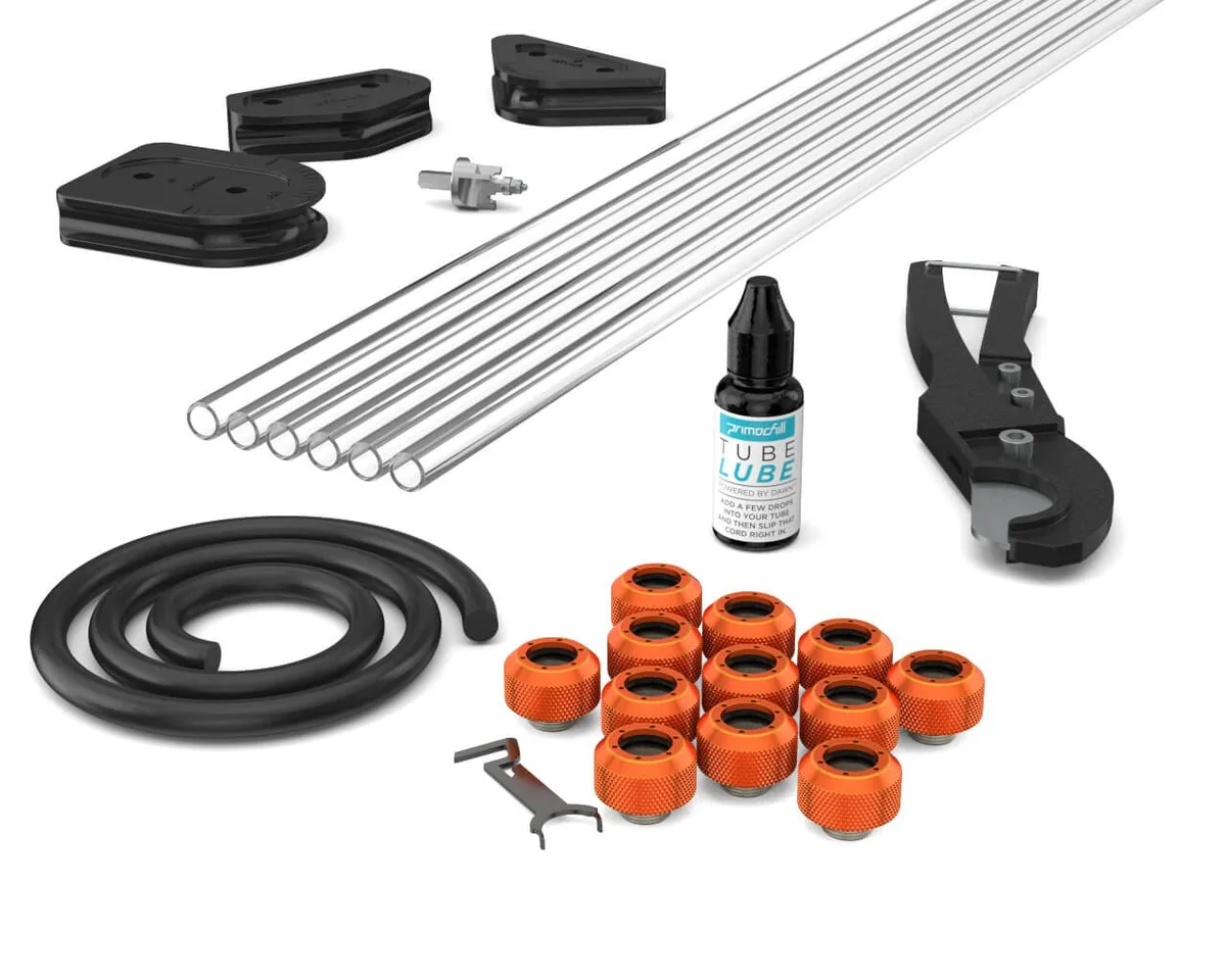 PrimoChill PrimoChill PETG 1/2in OD 30in 12 Fittings DIY Cooling — product photo