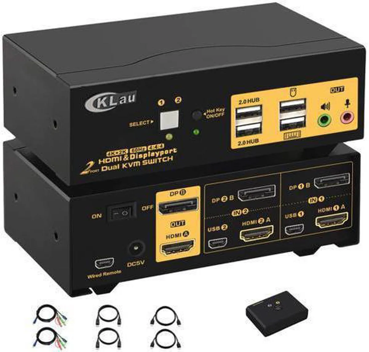 Vszerda Vszerda 2 Port HDMI DP KVM Switch 3840x2160@60Hz — product photo