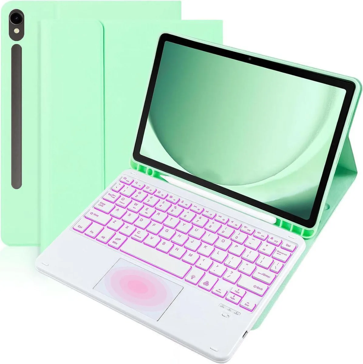 Werleo Werleo SM-X620/X626B/X626 laptop case trackpad 7 color backlit removable Mint Green — product photo