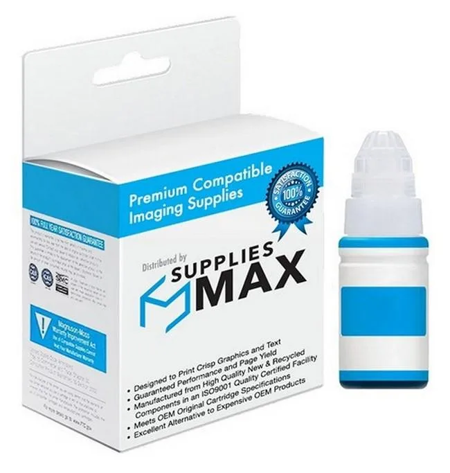 SuppliesMax SuppliesMax Cyan Refill Ink Bottle 7000 Pages GI-290C — product photo