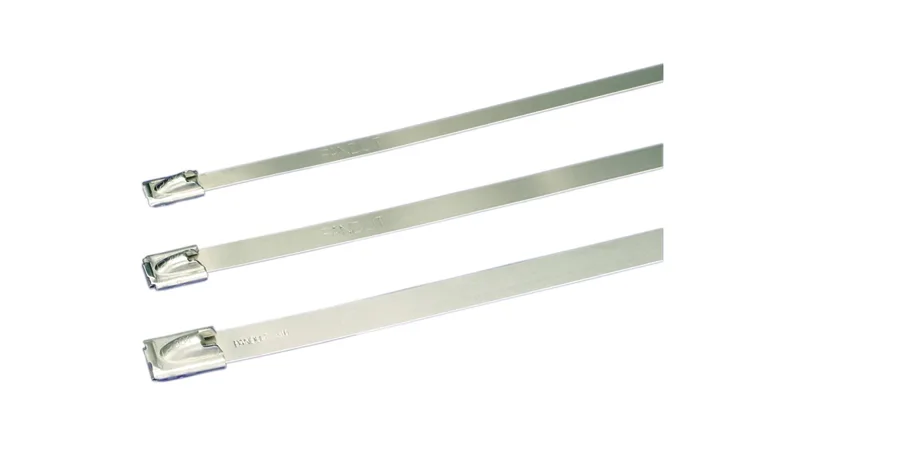 Panduit Panduit MLT2S-CP Stainless Steel Cable Ties 7.9 in Silver PK100 — product photo