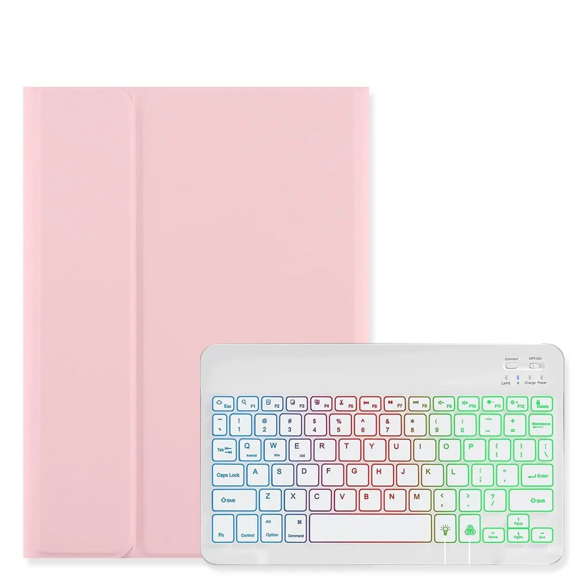 Bolton Technical Bolton Technical Backlit Keyboard Case for Galaxy Tab S6 Lite 10.4 inch Pink White — product photo