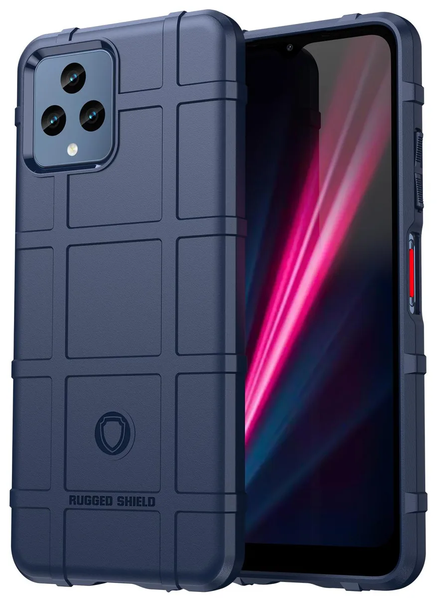 Nakedcellphone Nakedcellphone Navy Blue Special Ops Rugged Shield Case for T-Mobile REVVL 6 5G (2022) / REVVL 6X 5G (2023) — product photo