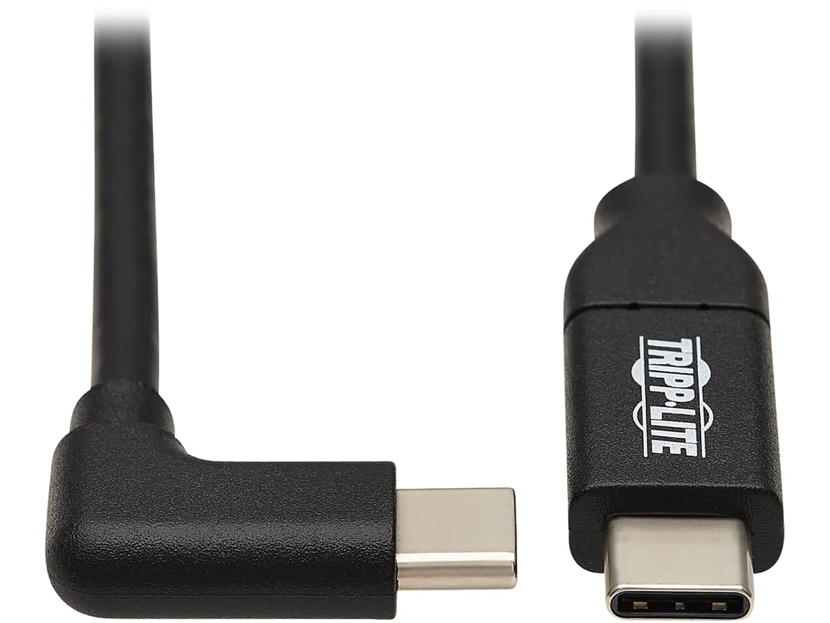 Tripp Lite Tripp Lite U040-02M-C-5ARA USB 2.0 cable USB-C right-angle 6.6 ft 100W — product photo