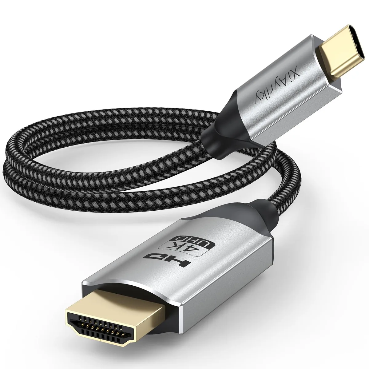  XiAyriky 592 USB Type-C to HDMI cable 1.5 ft 4K 30 Hz — product photo