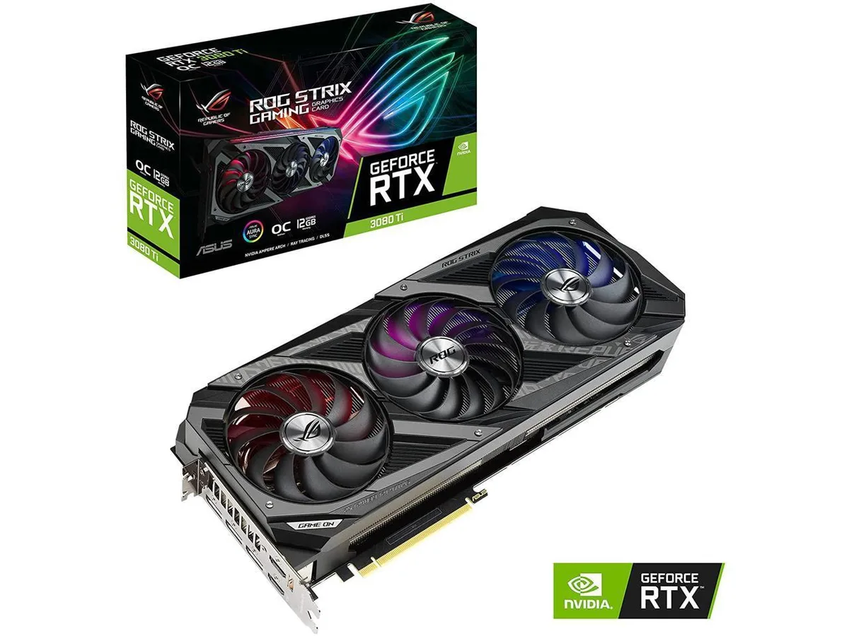 ASUS ASUS ROG Strix GeForce RTX 3080 Ti OC Edition graphics card — product photo