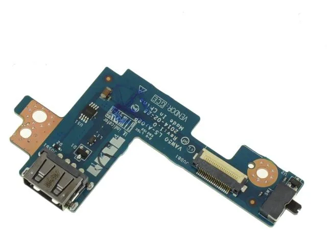 Small green circuit board with one USB port and a Wi-Fi switch slider