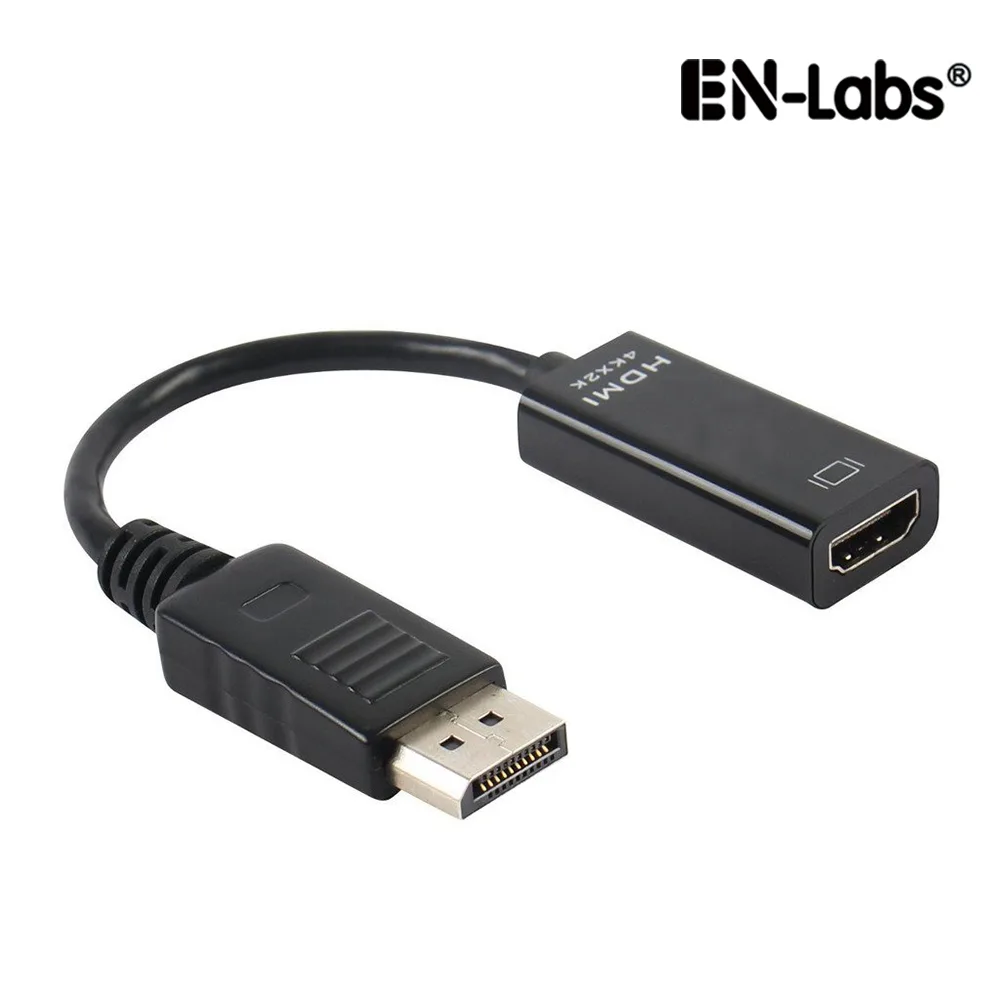 EN-Labs EN-Labs DisplayPort 1.2 to HDMI 4K 3840x2160@30Hz passive adapter black — product photo